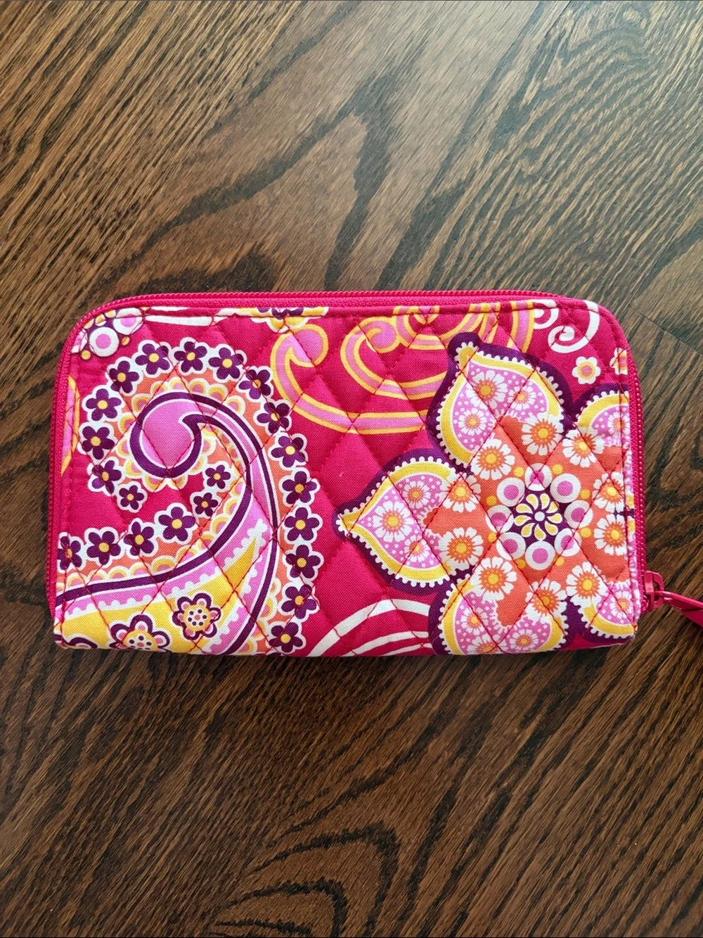 Vera Bradley Raspberry Fizz Zip-Around Wallet - Picture 2 of 3